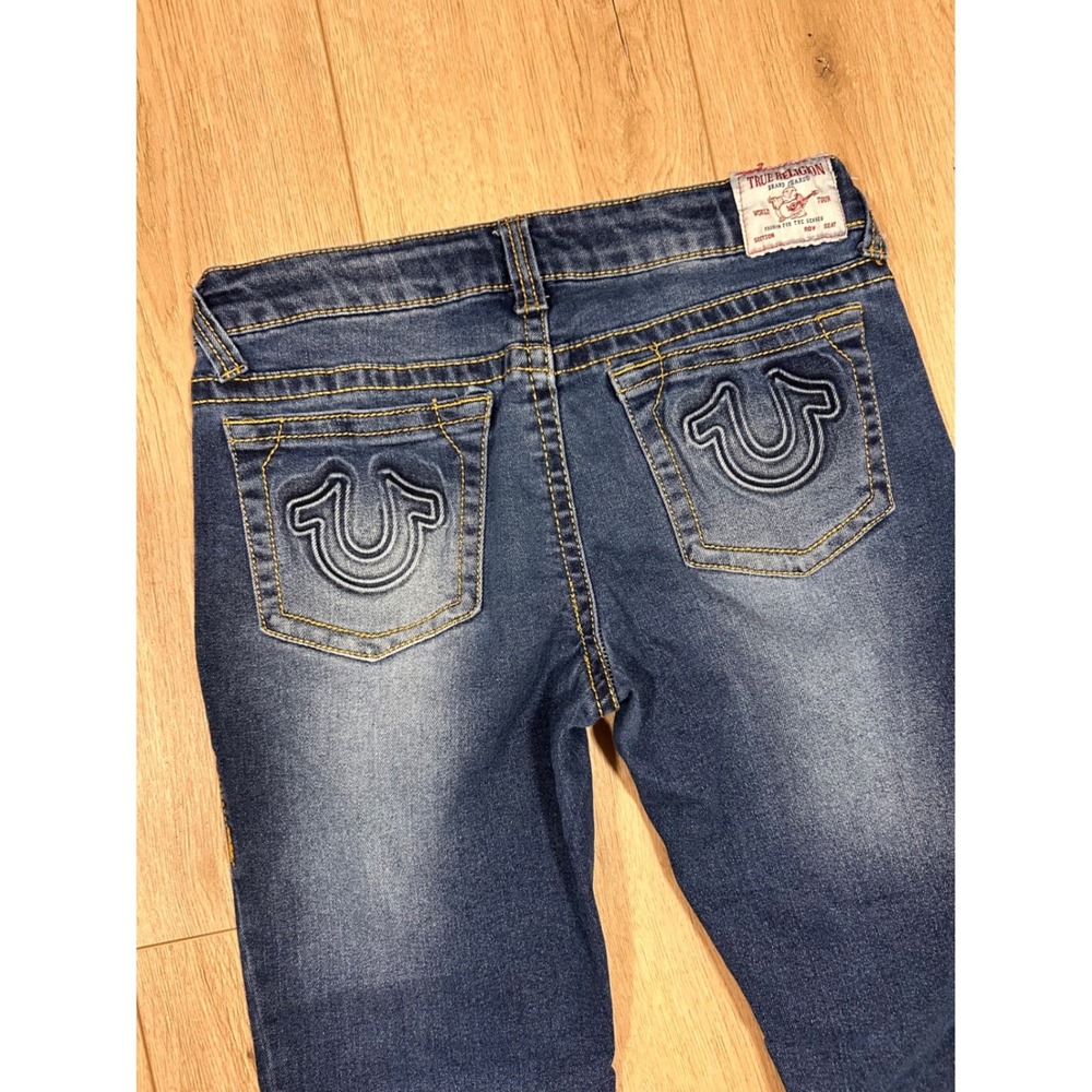 True Religion Boys‎ Geno Relaxed Slim Jeans Blue Medium Wash Size 14 Adjustable